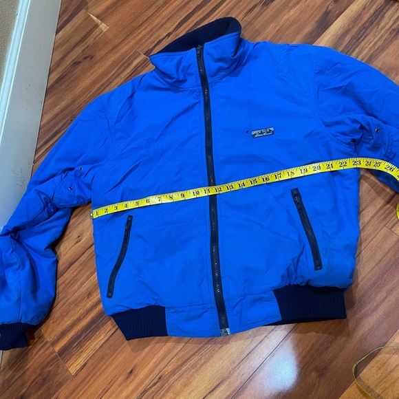 Vtg Eddie Bauer Jacket Men's Sz L Blue Inside Lined FleeceMade in USA. - Picture 4 of 11